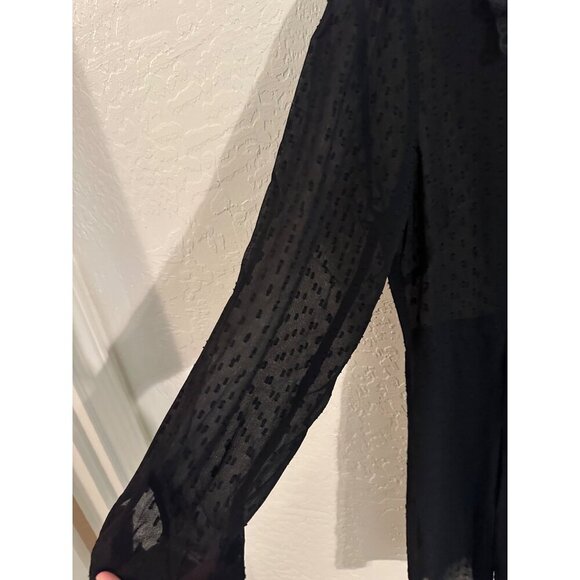 Zara Polka Dot Mesh Wednesday Addam’s Style Dress - Picture 5 of 13